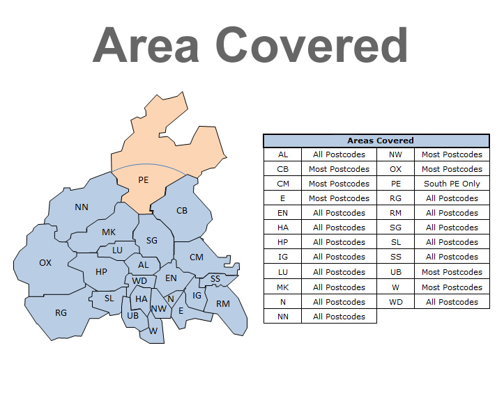 Post Code Area Map